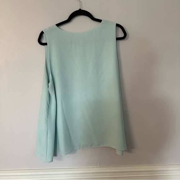 Cato Women's Mint Green Sleeveless V-Neck Lined Shell Blouse Sz XL GUC - Picture 7 of 7